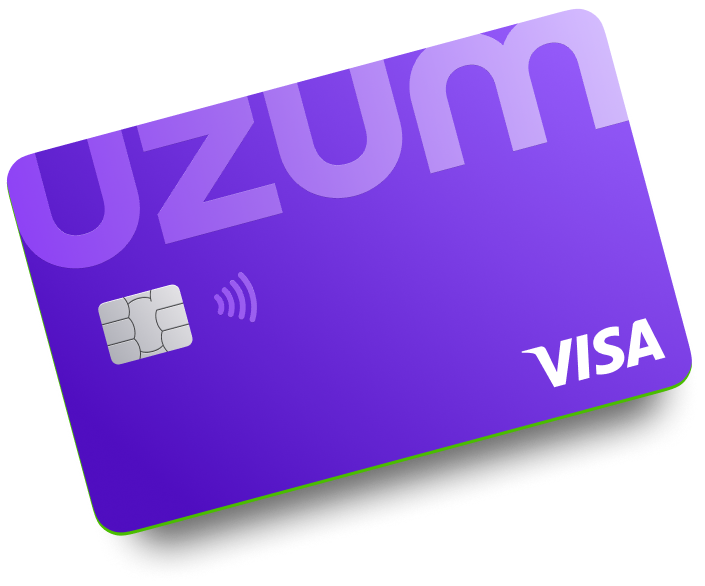 Two violet uzum cards